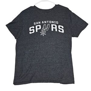 San Antonio Spurs T-Shirt Men's Size Medium Gray Short Sleeve NBA Basketball